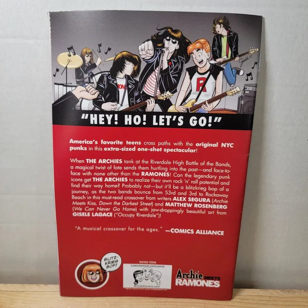 Archie Meets Ramones: Hey Ho Let's Go - Convention Exclusive Comic Book
